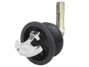 Perko Flush Mount Latch - Straight Cam Bar - 2.5" Hole - Black