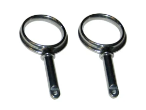 Perko Round Type Rowlock Horns - Chrome Plated Zinc
