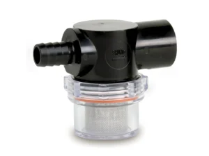 Shurflo by Pentair Twist-On Water Strainer - 1/2" Barb Inlet - Clear Bowl
