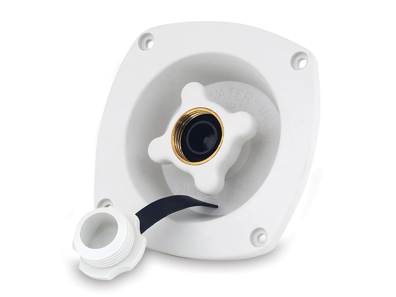 Shurflo by Pentair Pressure Reducing City Water Entry - Wall Mount - Gel White