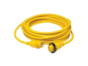 Marinco 30 Amp Power Cord Plus Cordset - 35' - Yellow