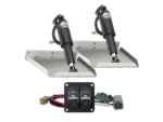 Lenco 12" x 12" Edge Mount Trim Tab Kit w/Double Rocker Switch Kit