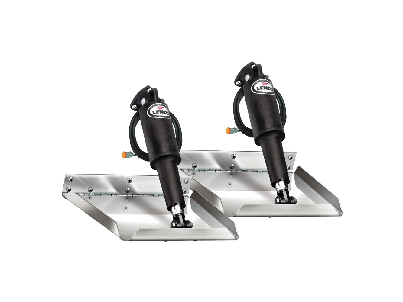 Lenco 12" x 9" Electro-Polished Edge Mount Trim Tab Kit