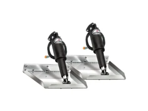 Lenco 12" x 12" Electro-Polished Edge Mount Trim Tab Kit