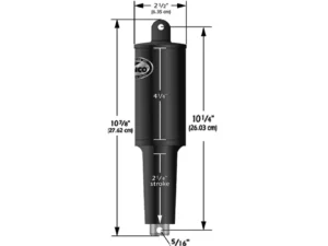 Lenco 12V 1-1/4" Stroke 5 Lobe Actuator - 5/16" - 3/8"