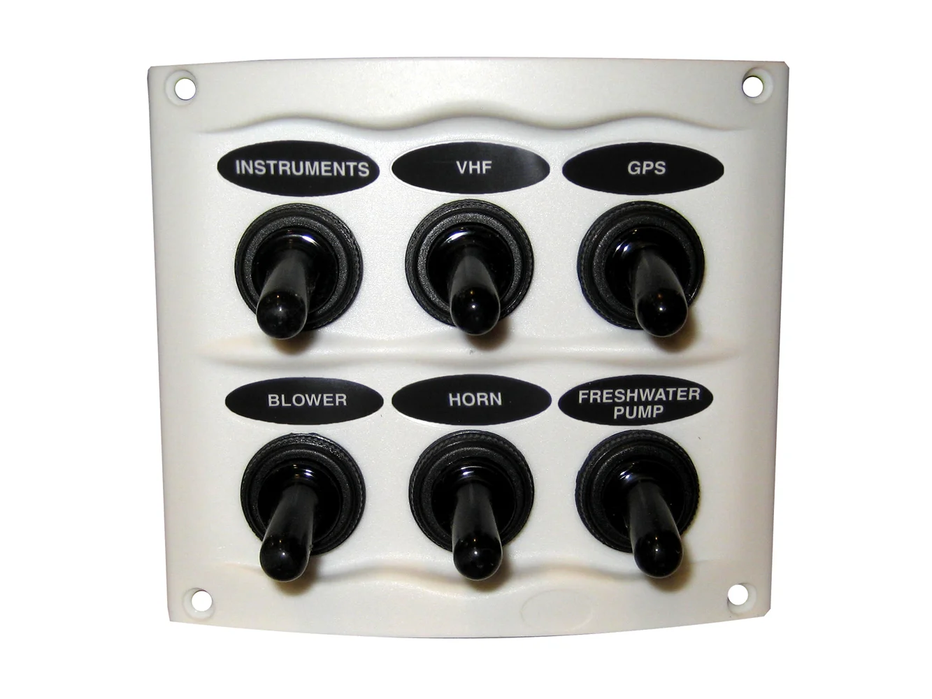 BEP Waterproof Panel - 6 Switches - White