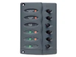 BEP Contour Switch Panel - Waterproof 6 Way w/Fuse Holder