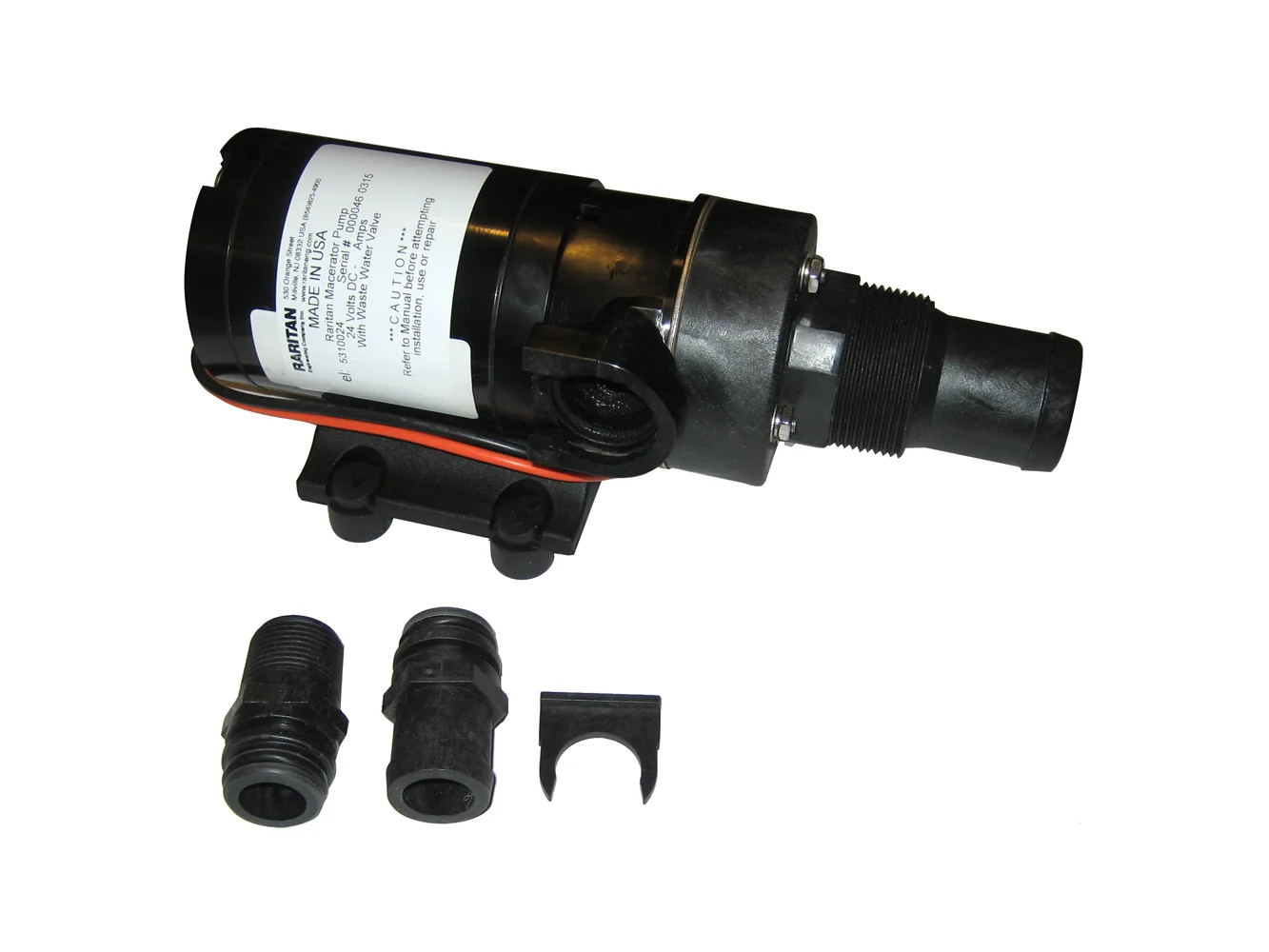 Raritan Macerator Pump - 24v w/Barb Adapter