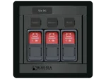 Blue Sea 1148 Remote Control Panel w/(3) 2145 Remote Control Contura Switch