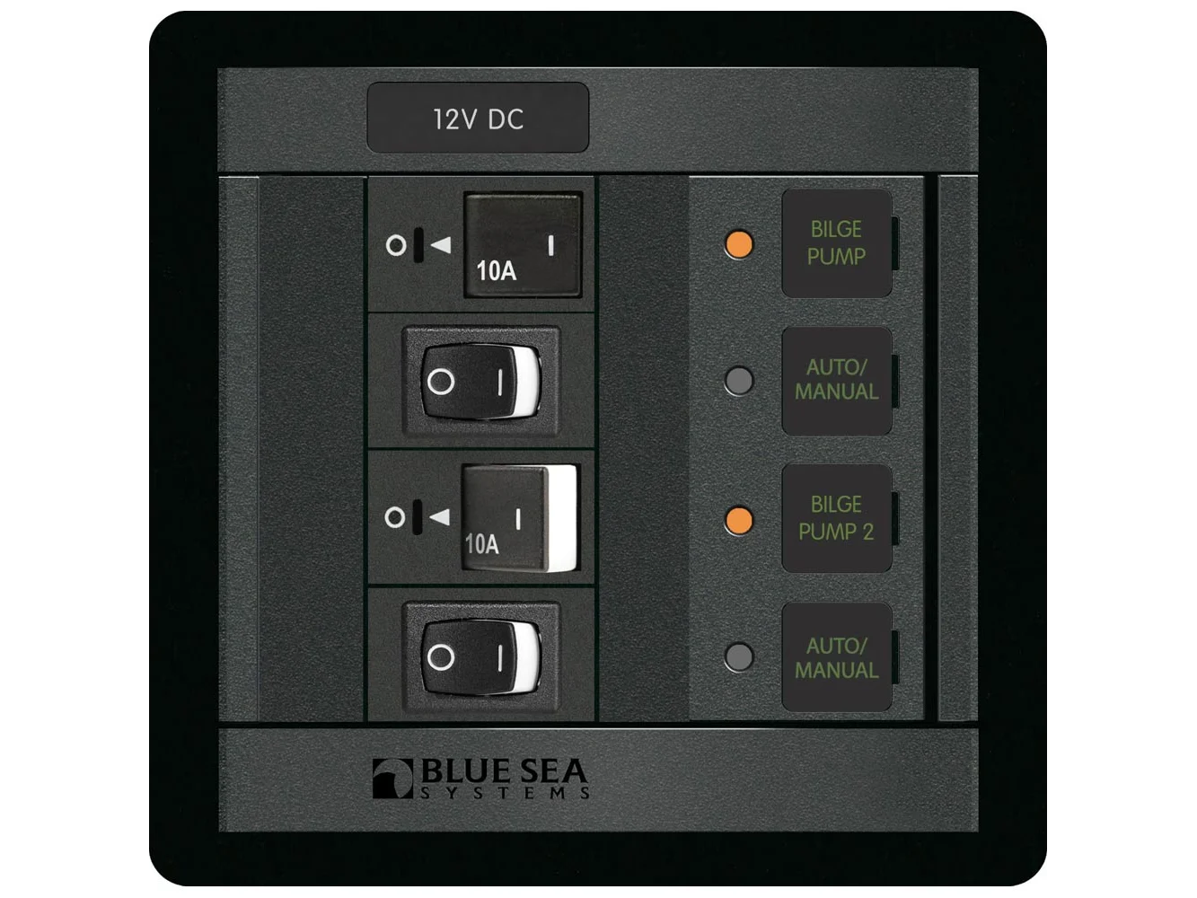 Blue Sea 1522 360 Panel Dual Bilge Pump Control