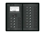 Blue Sea 1464 12 Position Switch CLB + Meter Square
