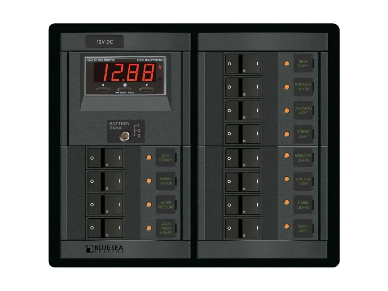 Blue Sea 1217 12V DC 12 Position w/Digital Meter