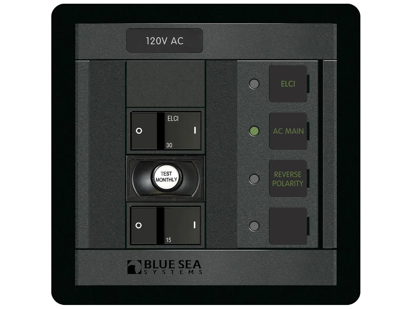 Blue Sea 1190 ELCI Main 30A Double Pole + 1 Position