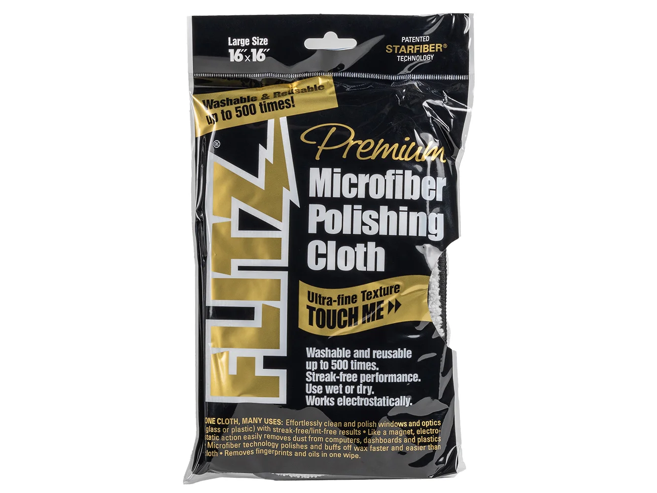 Flitz Microfiber Polishing Cloth - 16" x 16" - Single Bag