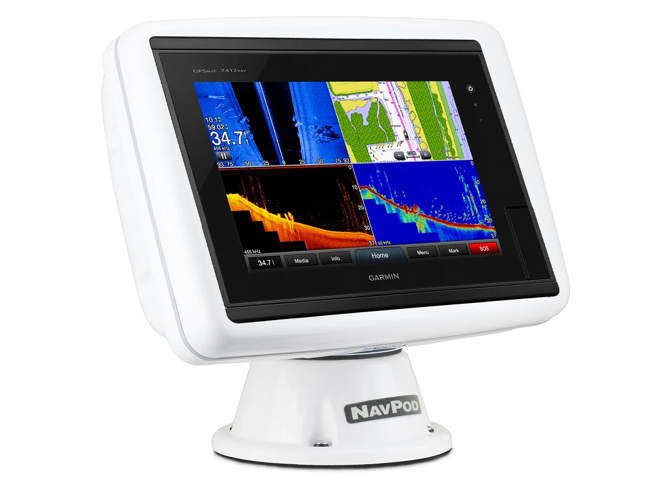 NavPod PP5200-12 PowerPod Pre-Cut f/Garmin 7412, 7412xsv, 7612 & 7612xsv