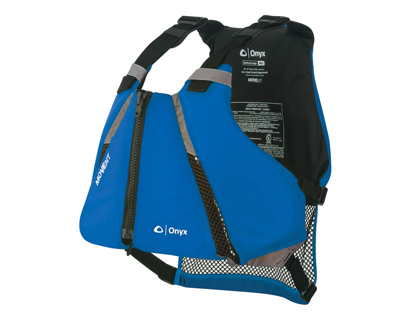 Onyx MoveVent Curve Paddle Sports Life Vest - XL/2X - Blue