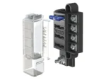Blue Sea 5045 ST Blade Compact Fuse Blocks - 4 Circuits w/Cover
