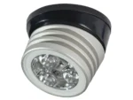Lumitec Zephyr LED Spreader/Deck Light -Brushed, Black Base - White Non-Dimming