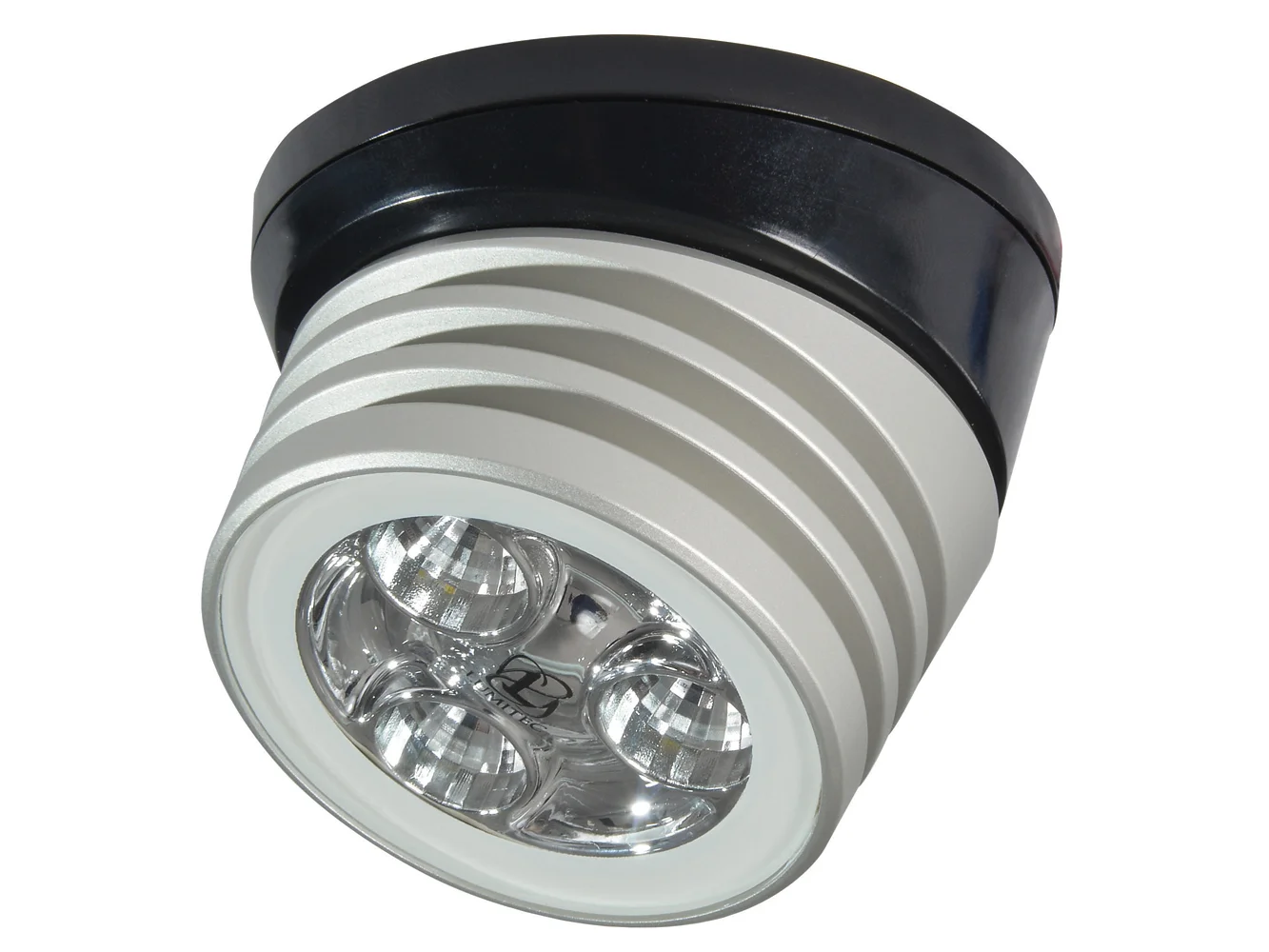 Lumitec Zephyr LED Spreader/Deck Light -Brushed, Black Base - White Non-Dimming