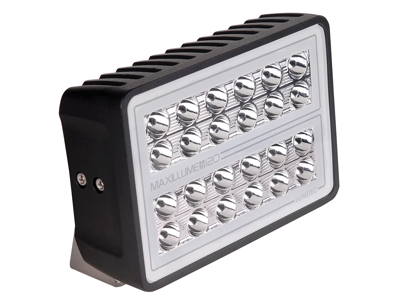 Lumitec Maxillume h120 - Trunnion Mount Flood Light - Black Housing - White Dimming