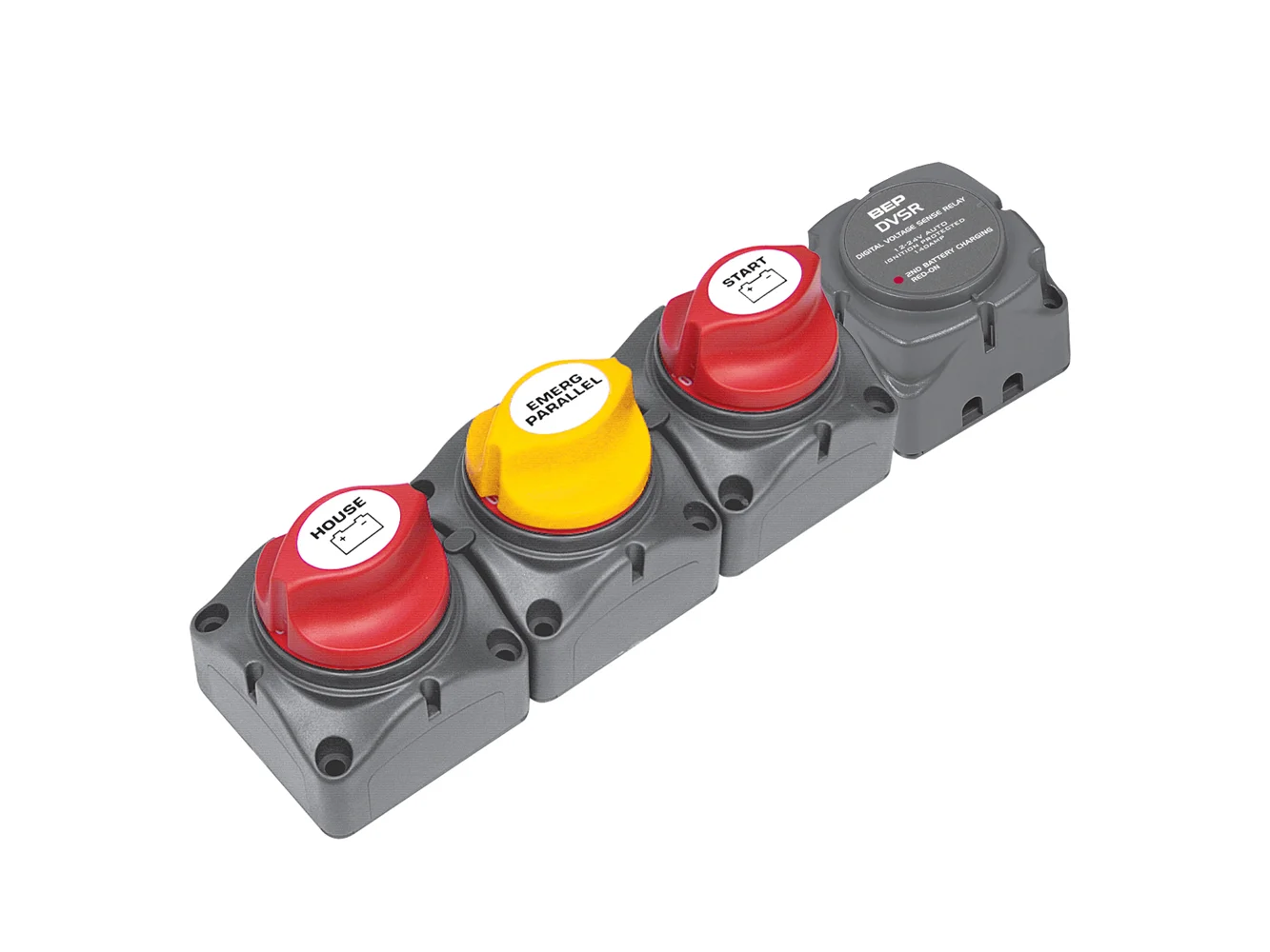 BEP Horizontal Battery Distribution Cluster f/Single Engine w/Two       Battery Banks