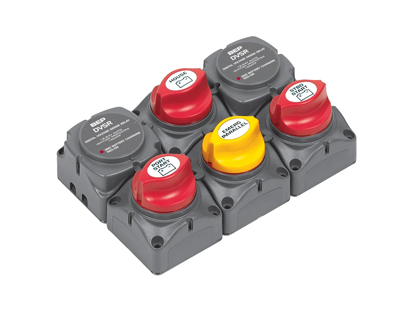 BEP Battery Distribution Cluster f/Twin Outboard Engines w/Three Battery Banks