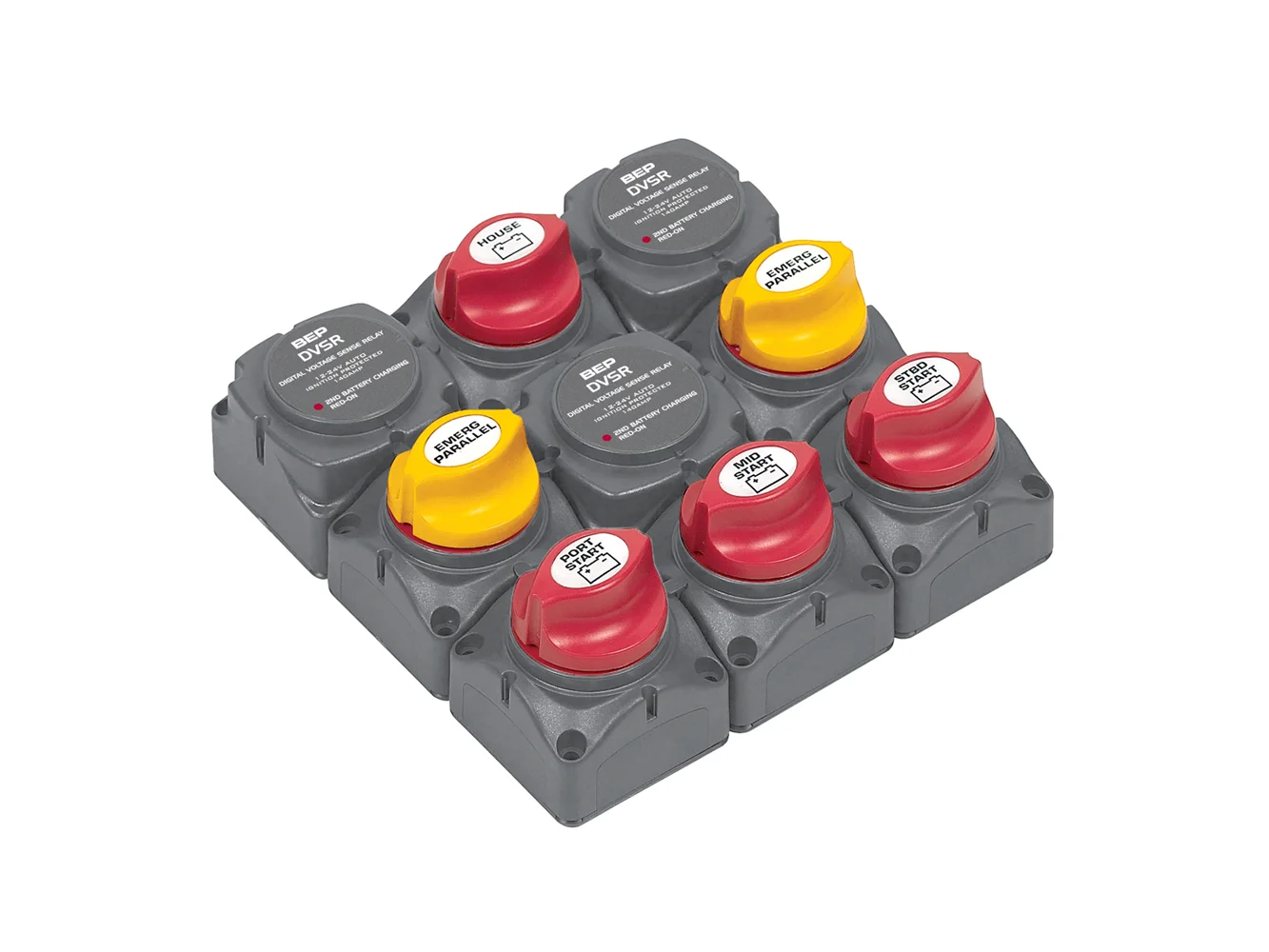 BEP Battery Distribution Cluster f/Triple Outboard Engine w/Four Battery Banks