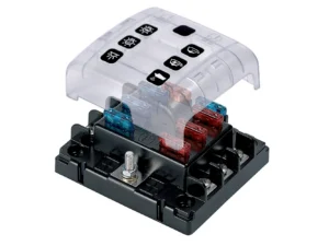 BEP ATC Six Way Fuse Holder & Screw Terminals w/Cover & Link