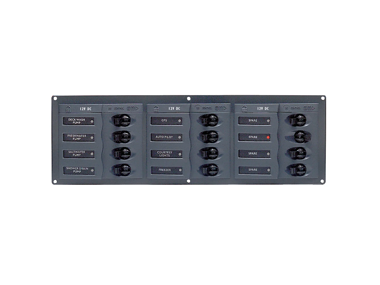 BEP DC Panel - 12-Way - No Meter - Horizontal
