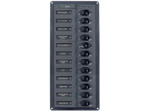 BEP DC Panel - 12-Way - No Meter - Vertical