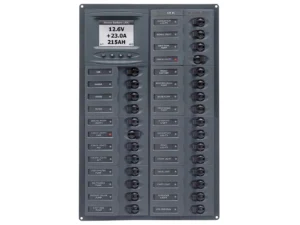 BEP Millennium Series DC Circuit Breaker Panel w/Digital Meters, 28SP DC12V