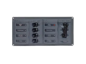 BEP AC Circuit Breaker Panel w/o Meters, 4 Way Panel 2 Mains - 110V