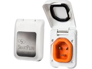 SmartPlug 30 AMP Male Non-Metallic Inlet Cover - White
