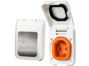 SmartPlug 50 AMP Male Non-Metallic Inlet Cover - White