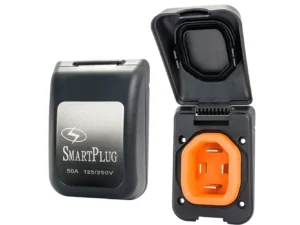 SmartPlug 50 AMP Male Non-Metallic Inlet Cover - Black