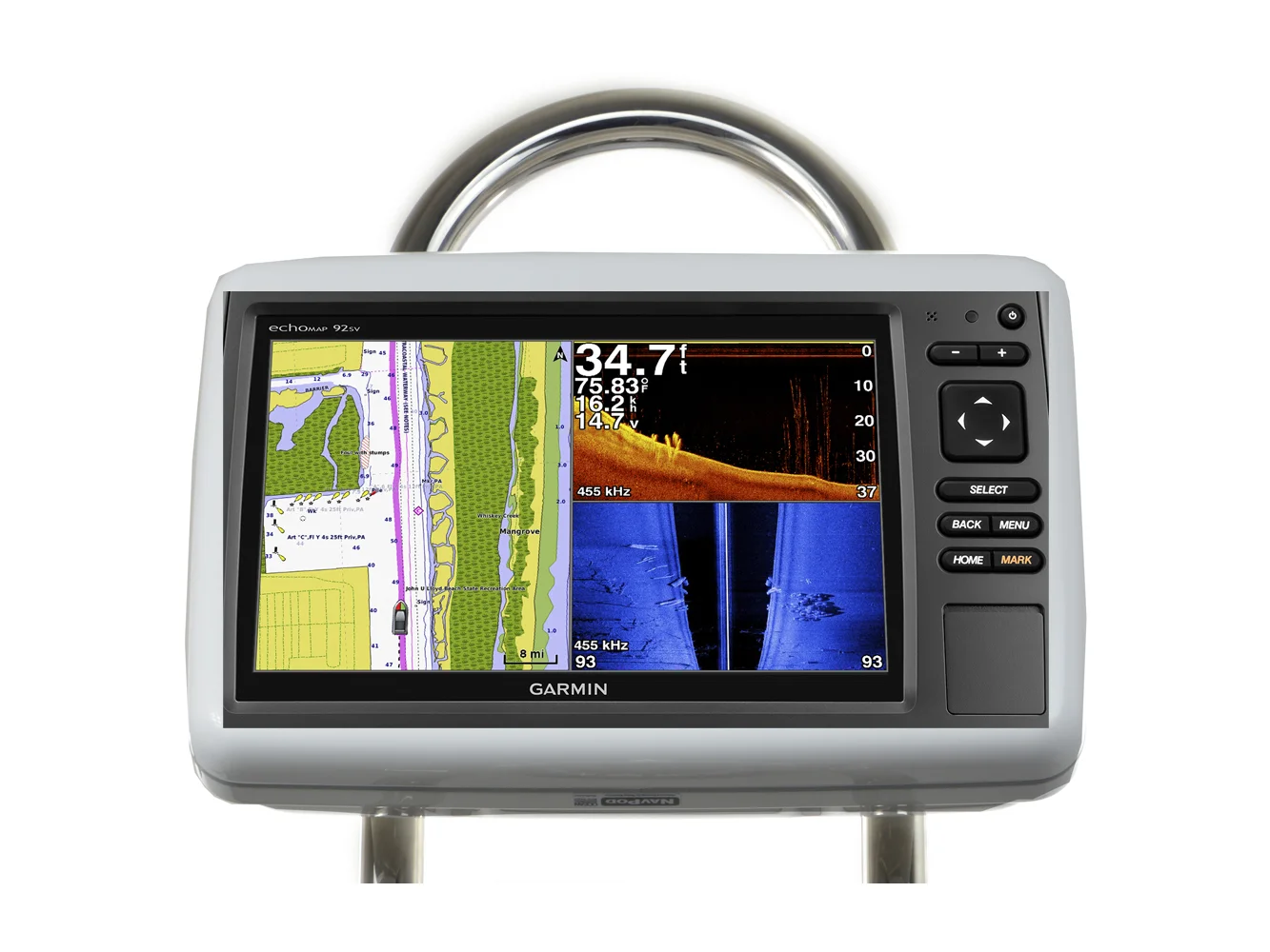 NavPod GP2050-09 SailPod Pre-Cut f/Garmin echoMAP™ 92SV / 93SV / 94SV / 95SV f/12" Wide Guard