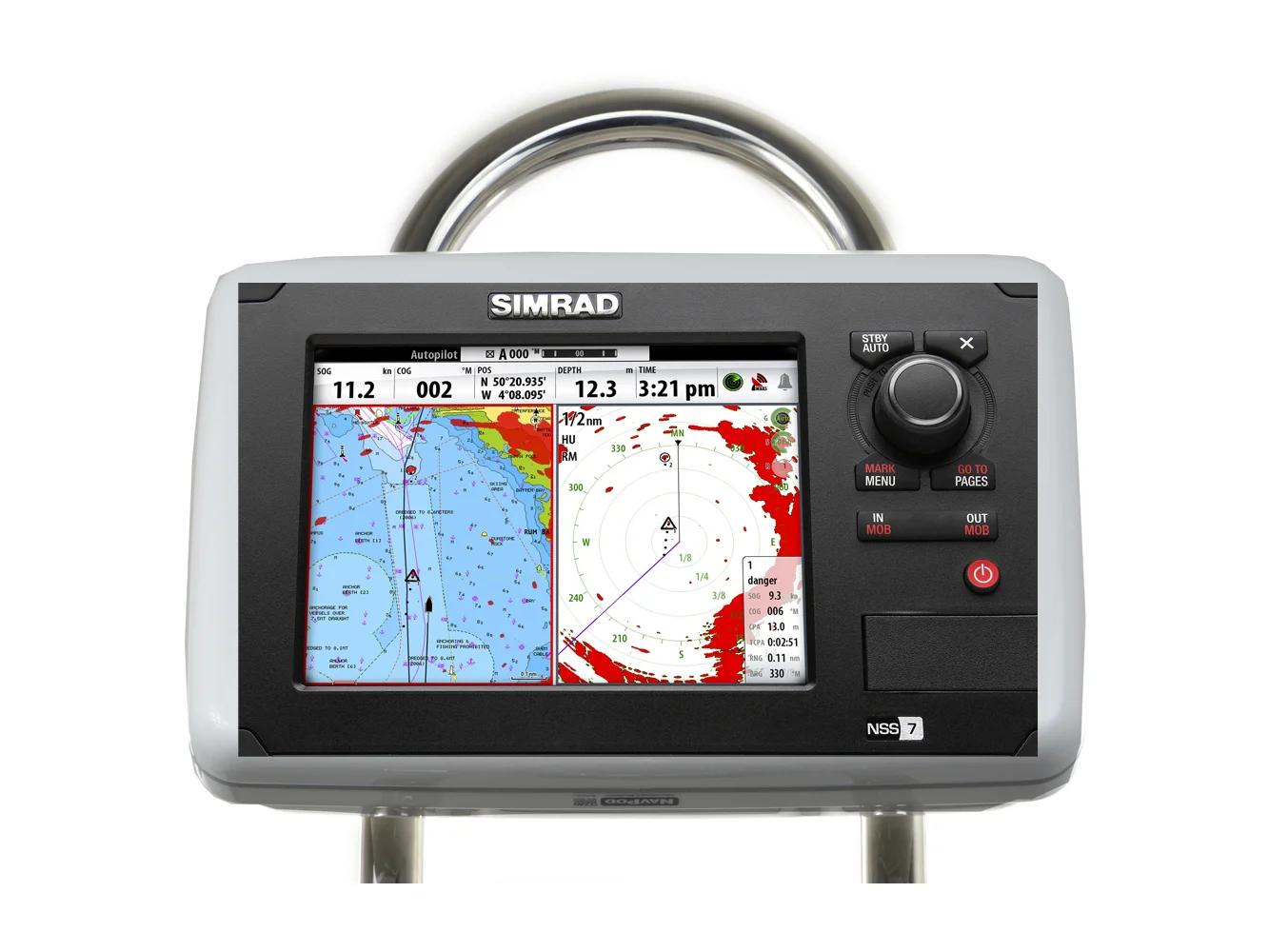 NavPod GP1807 SailPod Pre-Cut f/Simrad NSS7B&G Zeus T7 f/9.5" Wide Guard