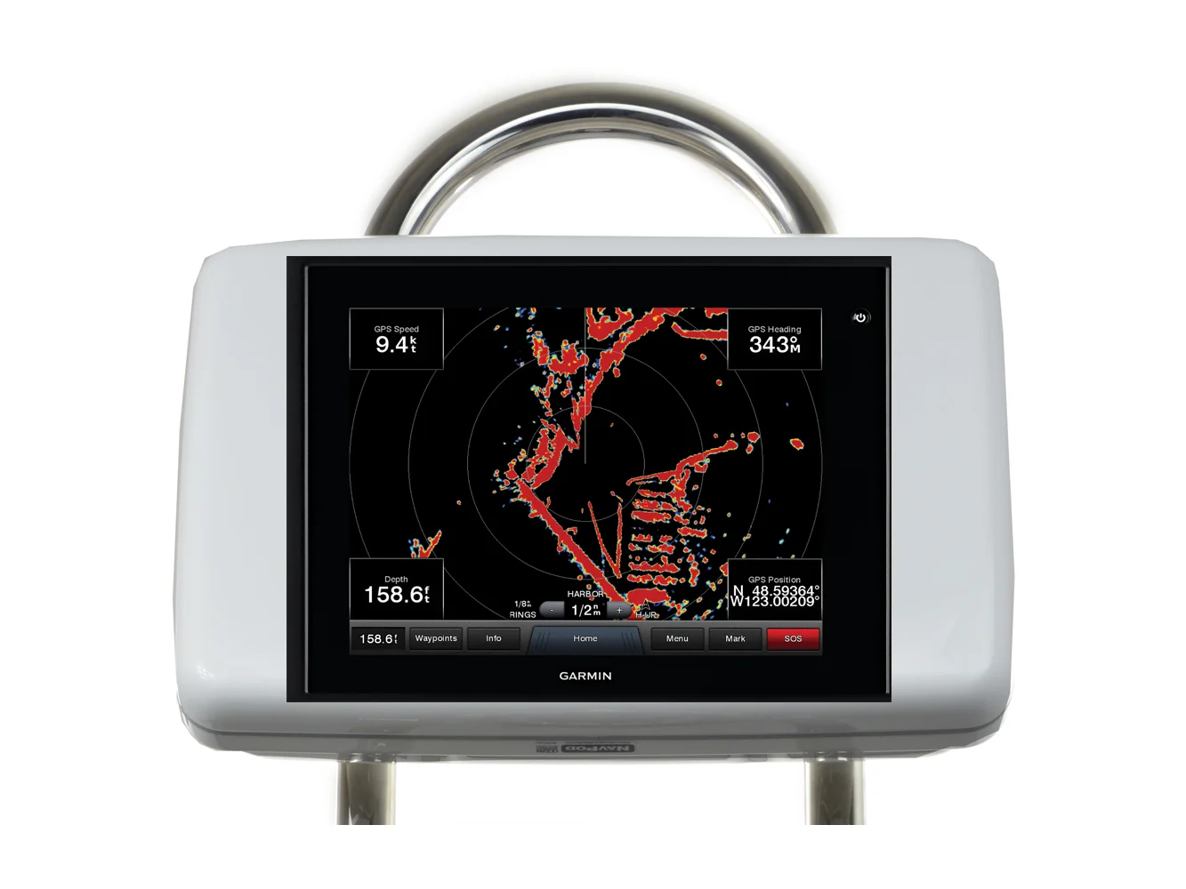 NavPod GP2065 SailPod Pre-Cut f/Garmin GPSMAP® 8012/8212 f/12" Wide Guard