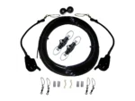 Rupp Single Rigging Kit W/Lok-Ups & Nok-Outs - 160' Black Mono