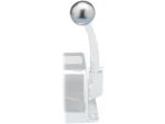 Rupp Control Knob Silver For Morse Controls (3/8-24 Thread)