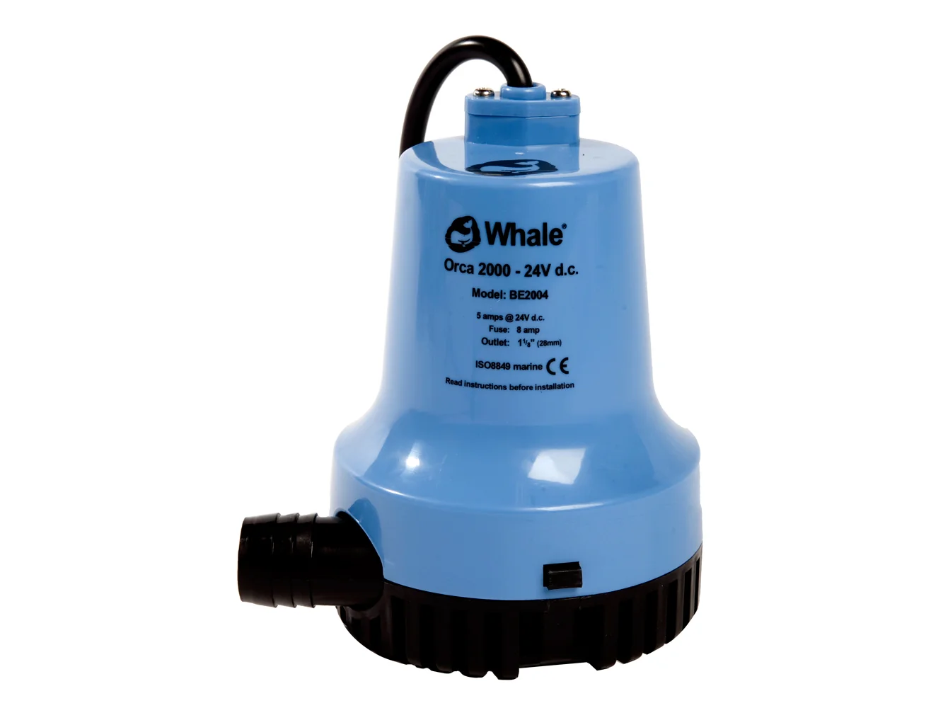 Whale Orca 2000 GPH Submersible Bilge Pump 12V