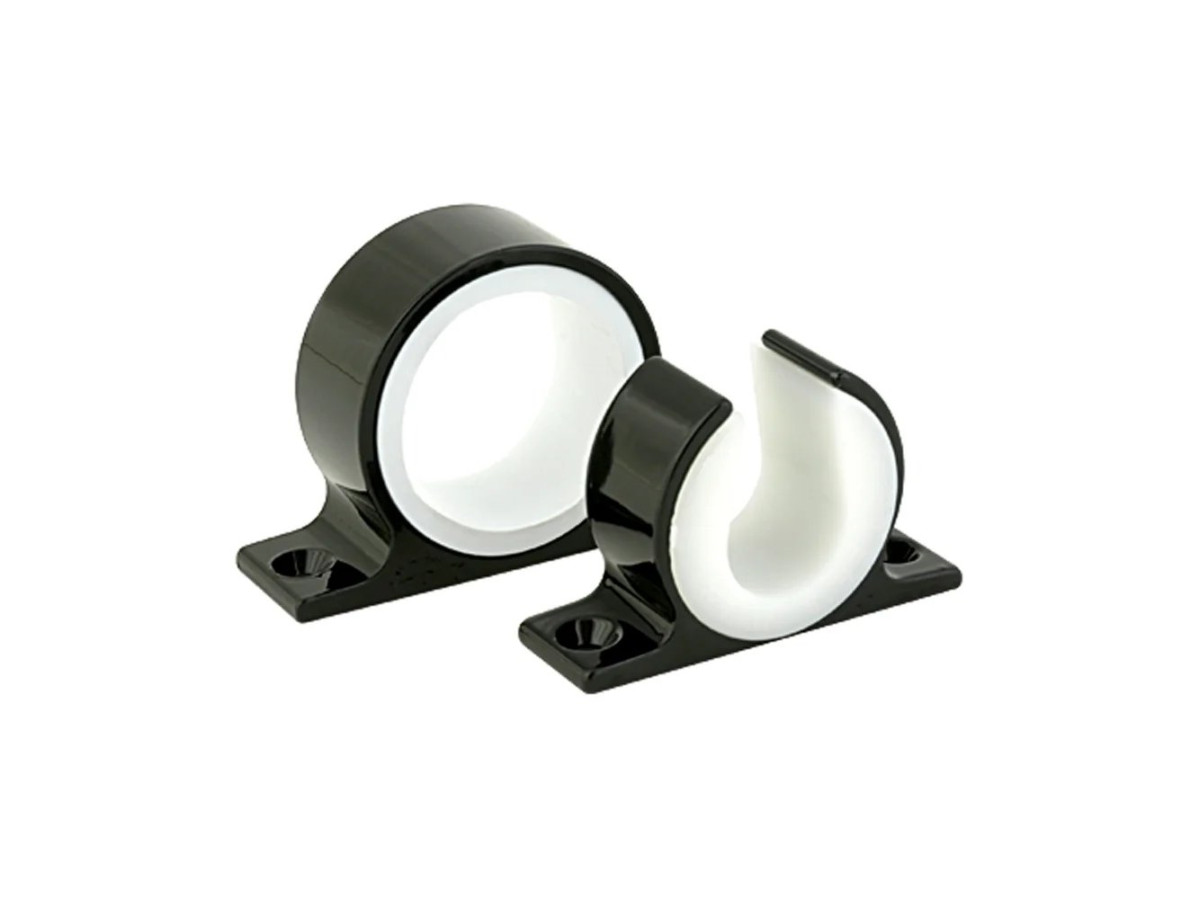 Lee's Single Rod Rack Set - Bright Black Finish