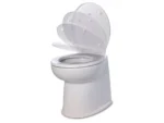 Jabsco 17" Deluxe Flush Raw Water Electric Toilet w/Soft Close Lid - 24V