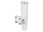 Lee's Clamp-On Rod Holder - White Aluminum - Horizontal Mount - Fits 1.050" O.D. Pipe