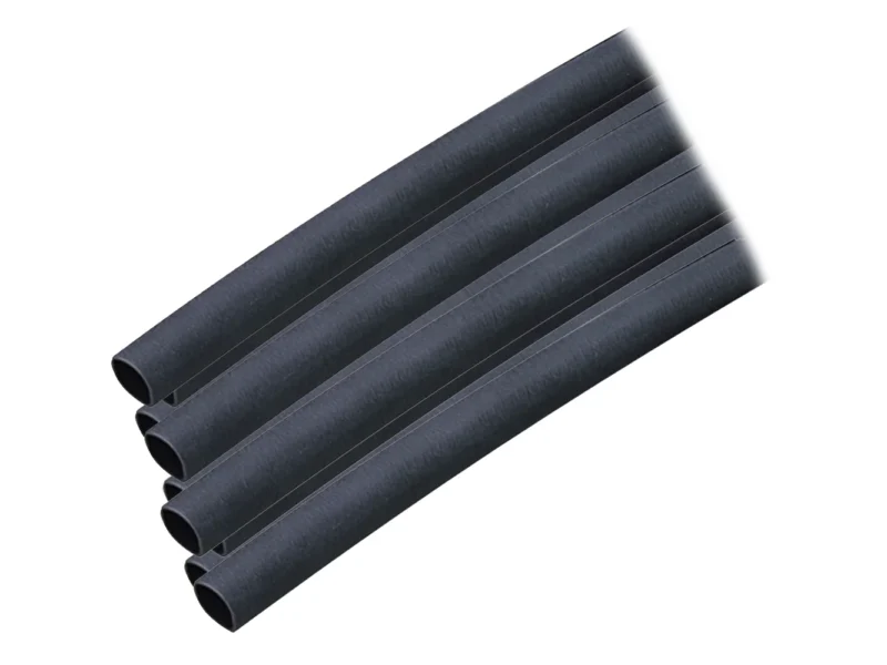 Ancor Adhesive Lined Heat Shrink Tubing (ALT) - 1/4" x 12" - 10-Pack - Black