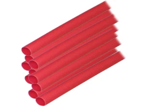 Ancor Adhesive Lined Heat Shrink Tubing (ALT) - 1/4" x 12" - 10-Pack - Red