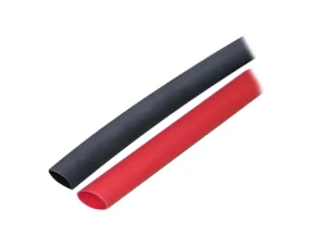 Ancor Adhesive Lined Heat Shrink Tubing (ALT) - 3/8" x 3" - 2-Pack - Black/Red