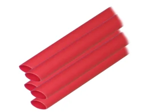 Ancor Adhesive Lined Heat Shrink Tubing (ALT) - 3/8" x 12" - 5-Pack - Red