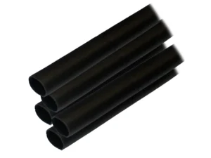 Ancor Adhesive Lined Heat Shrink Tubing (ALT) - 1/2" x 12" - 5-Pack - Black