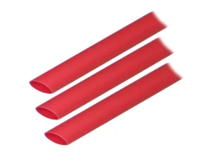 Ancor Adhesive Lined Heat Shrink Tubing (ALT) - 1/2" x 3" - 3-Pack - Red